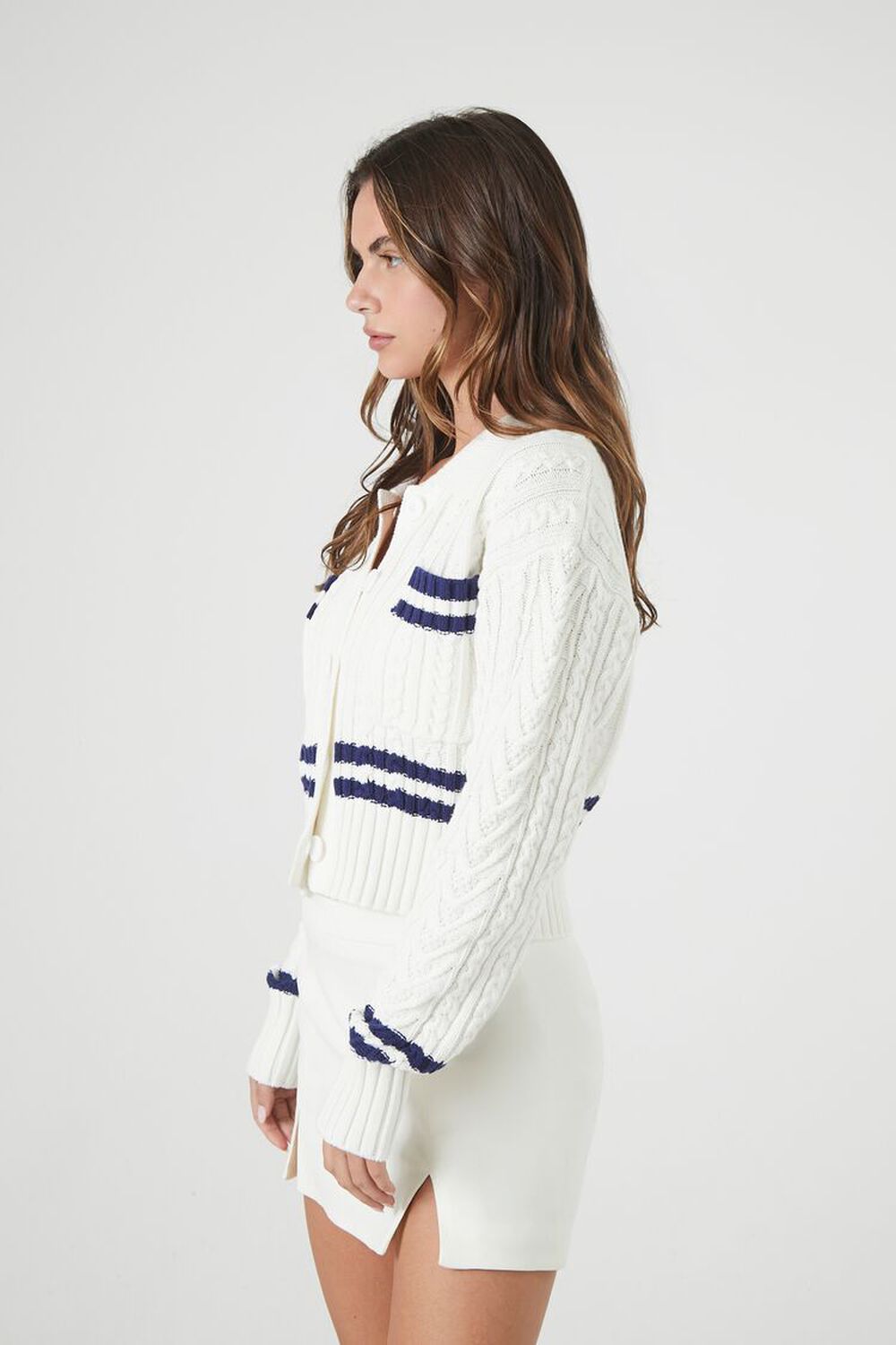 Striped Cardigan Sweater